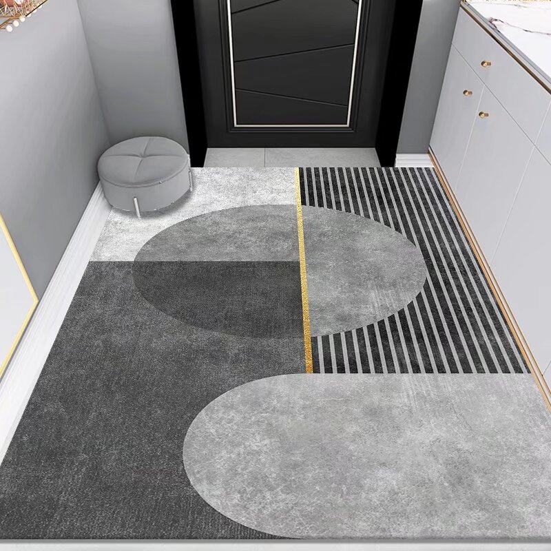 厨房卫生间防滑硅藻泥茶几垫轻奢入户门垫玄关垫小地毯地垫可定制,淘宝优惠券,粉丝福利购,淘宝优惠卷