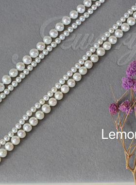 双层叠戴珍珠项链S925银轻奢百搭高级可拆式多重戴法手工锁骨链女