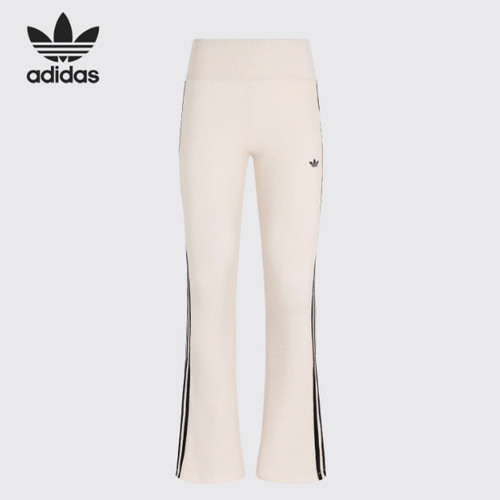 adidas阿迪达斯经典针织紧身运动裤女装新款三叶草KC3131KC3130 - 图1