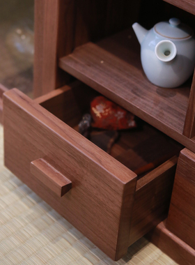 榻榻米橱柜实木新中式