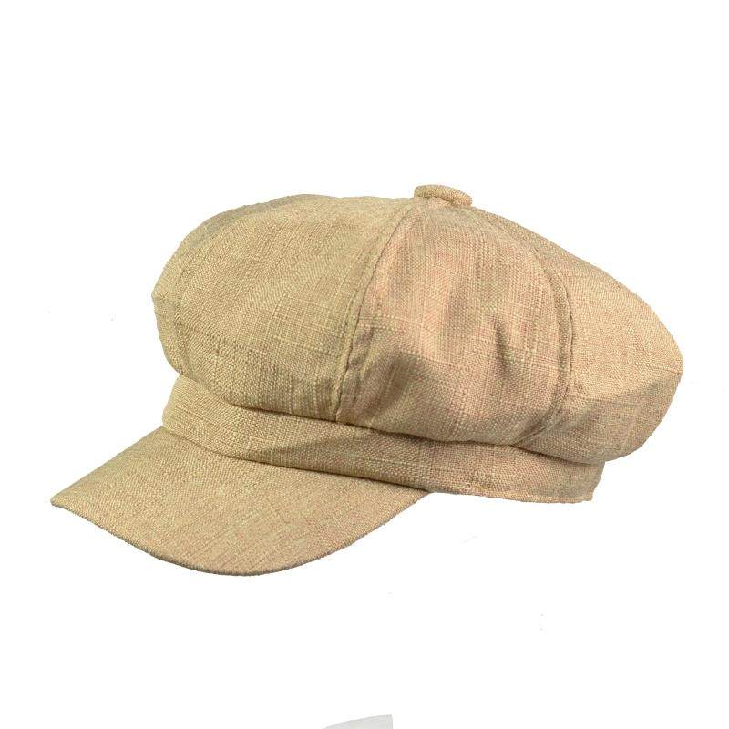 百搭有范儿薄款麻料灰色八角帽鸭舌帽子女夏天潮人复古文艺画家帽,淘宝优惠券,粉丝福利购,淘宝优惠卷