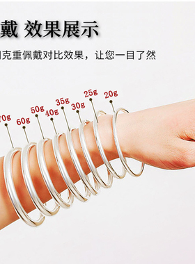 9999纯银古法银手镯女传承足银镯