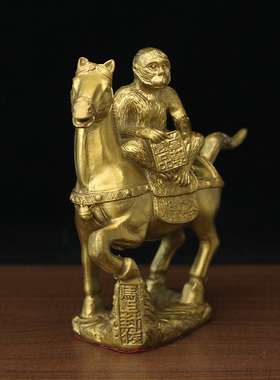 马上封侯黄铜装饰工艺品当朝一品