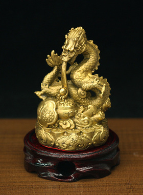 纯铜三合贵人申子辰猴鼠龙工艺品