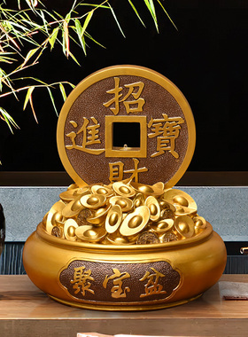 假山流水喷泉客厅摆件