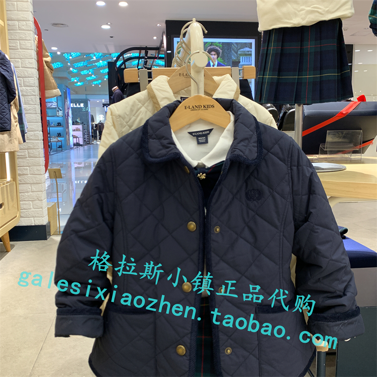 Elandkids衣恋童装专柜正品龙年春新款女童休闲棉服外套JPE1121B - 图0