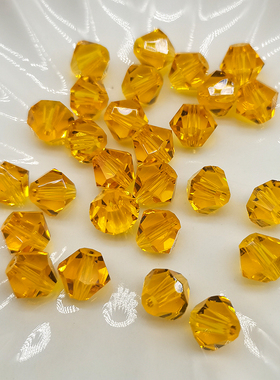 精品8mm卡8奥地利品质144颗国华施家尖珠菱形珠压顶水晶珠DIY手工