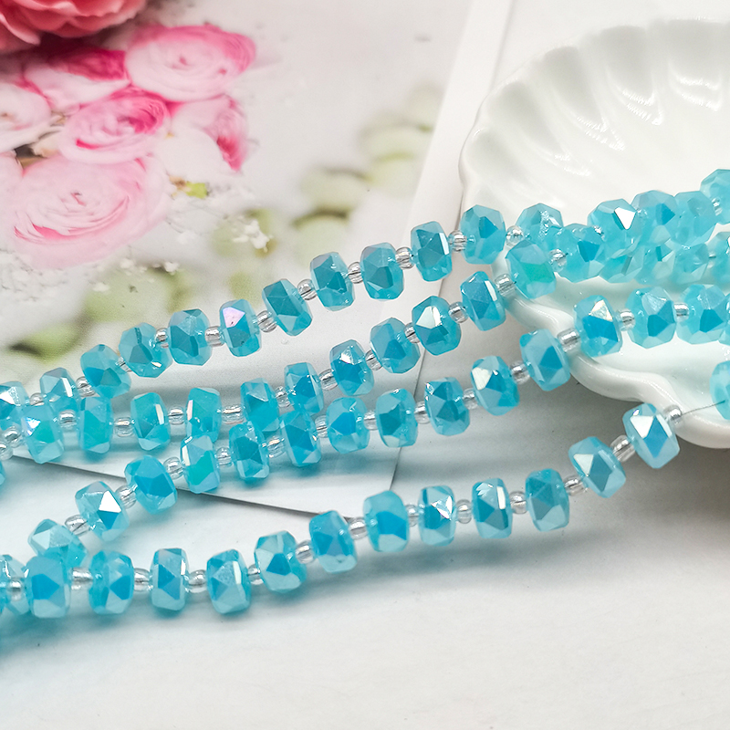 (1)精品8mm卡8车轮奥地利品质国华施家水晶珠手工DIY手链项链散珠 - 图2