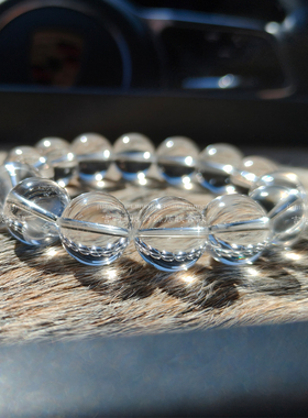 高端轻奢收藏级！天然白水晶手串7A级纯净手链女巴西进口饰品礼物