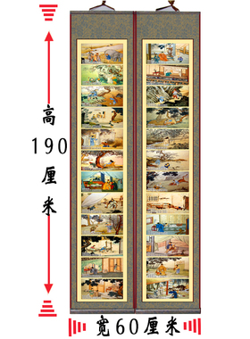 过年过节供奉祖先老祖宗家谱挂画
