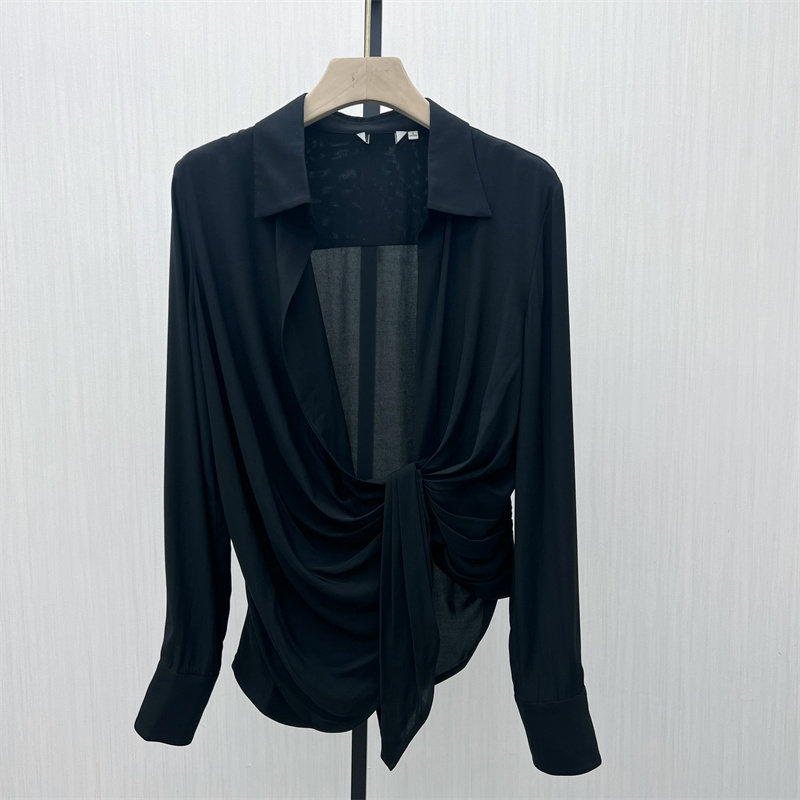 艾●2025秋季新品 法式长袖衬衫女气质小众别致宽松打底上衣815,淘宝优惠券,粉丝福利购,淘宝优惠卷