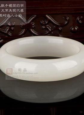 新疆羊脂级昆仑玉送女友老婆手镯