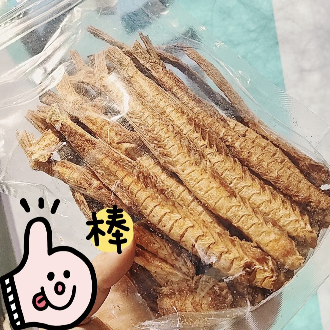 新品爆款香酥烤鱼排整根鱼骨脆鱼骨头鱼骨粒小吃解馋零食威海特产 - 图1
