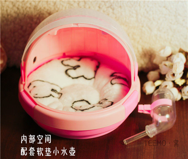 仓鼠飞鼠蜜袋鼯花枝鼠鹦鹉松鼠豚鼠刺猬外出包外带盒太空舱防压 - 图1