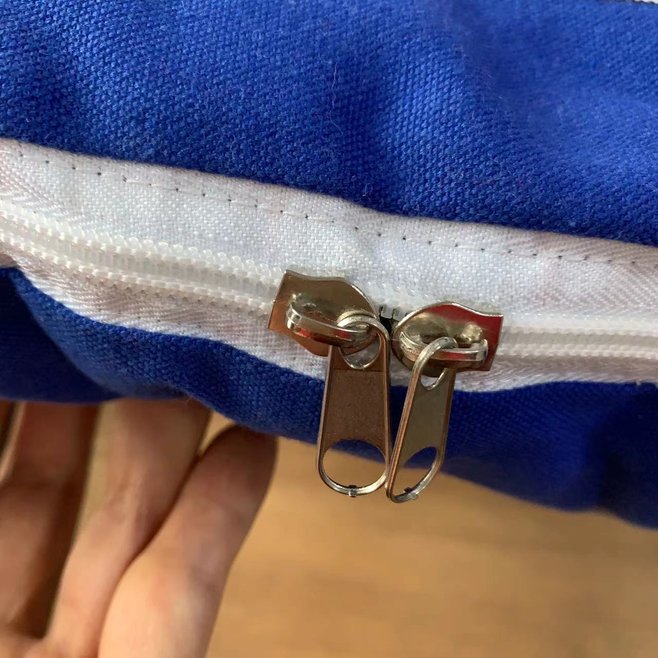 刘大姐家 两用多功能纯棉老粗布抱枕被 办公室汽车午休被靠垫被 - 图0