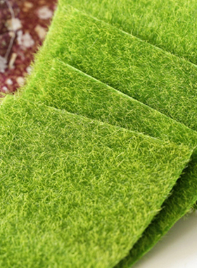 仿真化纤假草垫子创意绿植装饰品