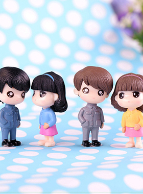 套装情侣PVC公仔创意微景观装扮