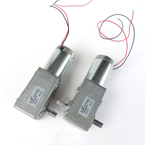 GW600 12V 24V 分单双轴马达大扭矩涡轮蜗杆减速电机 直流马达 - 图3