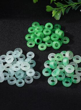 玉石散珠加厚跑环diy饰品