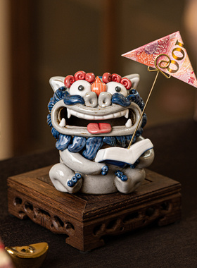 国风金榜题名貔貅摆件书房装饰