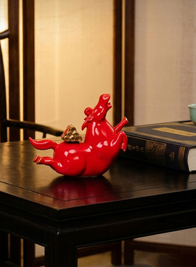 马上有钱生肖马摆件高级感礼物