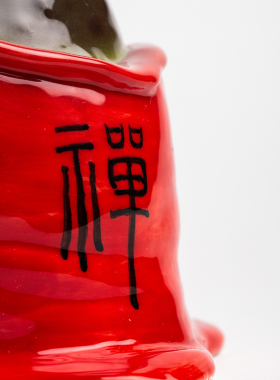 禅意青蛙镇宅陶瓷香炉摆件