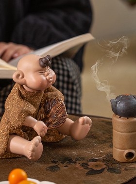 个性娃娃陶瓷摆件客厅装饰礼物