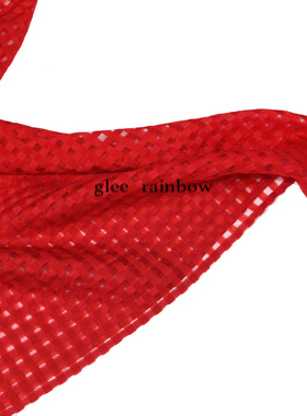 Gleerainbow格纹男女透视方巾
