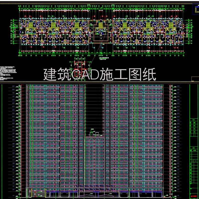 EN效果图制作CAD天正代画施工图室内外设计SU建模个人自建房别墅-图2