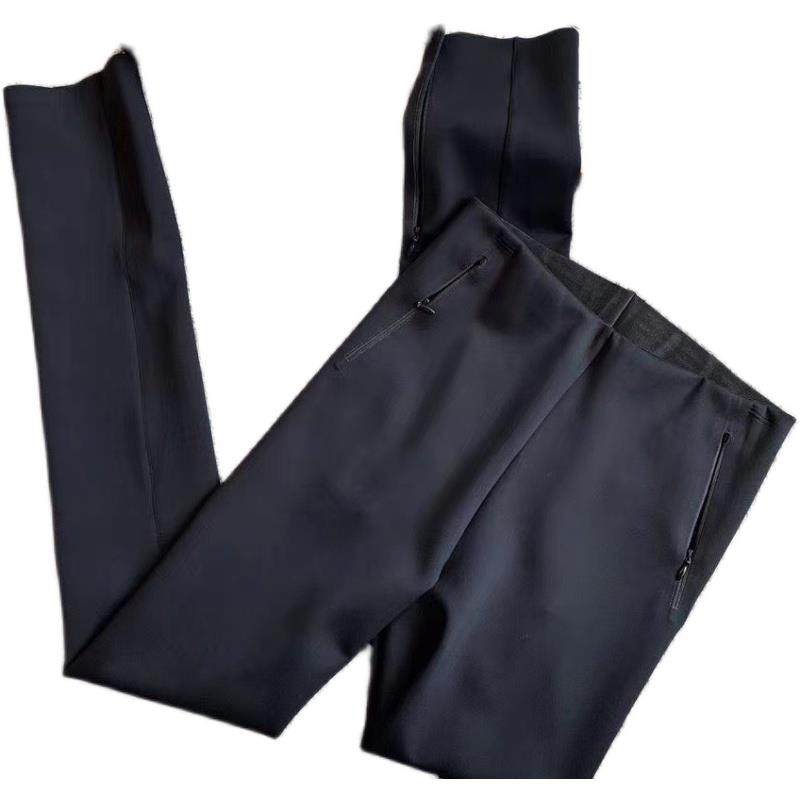 2025夏装超火弹力鲨鱼皮打底九分紧身健美拉链裤黑色无痕外穿女潮,淘宝优惠券,粉丝福利购,淘宝优惠卷