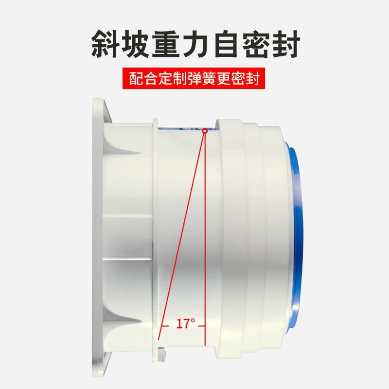 油烟机止逆阀厨房专用止回阀防倒烟大口径防烟宝180200烟管单向阀 - 图0