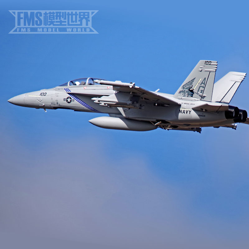 FMS 70mm涵道 F/A-18F V2大黄蜂电动航模遥控拼装固定翼飞机 F18 - 图2