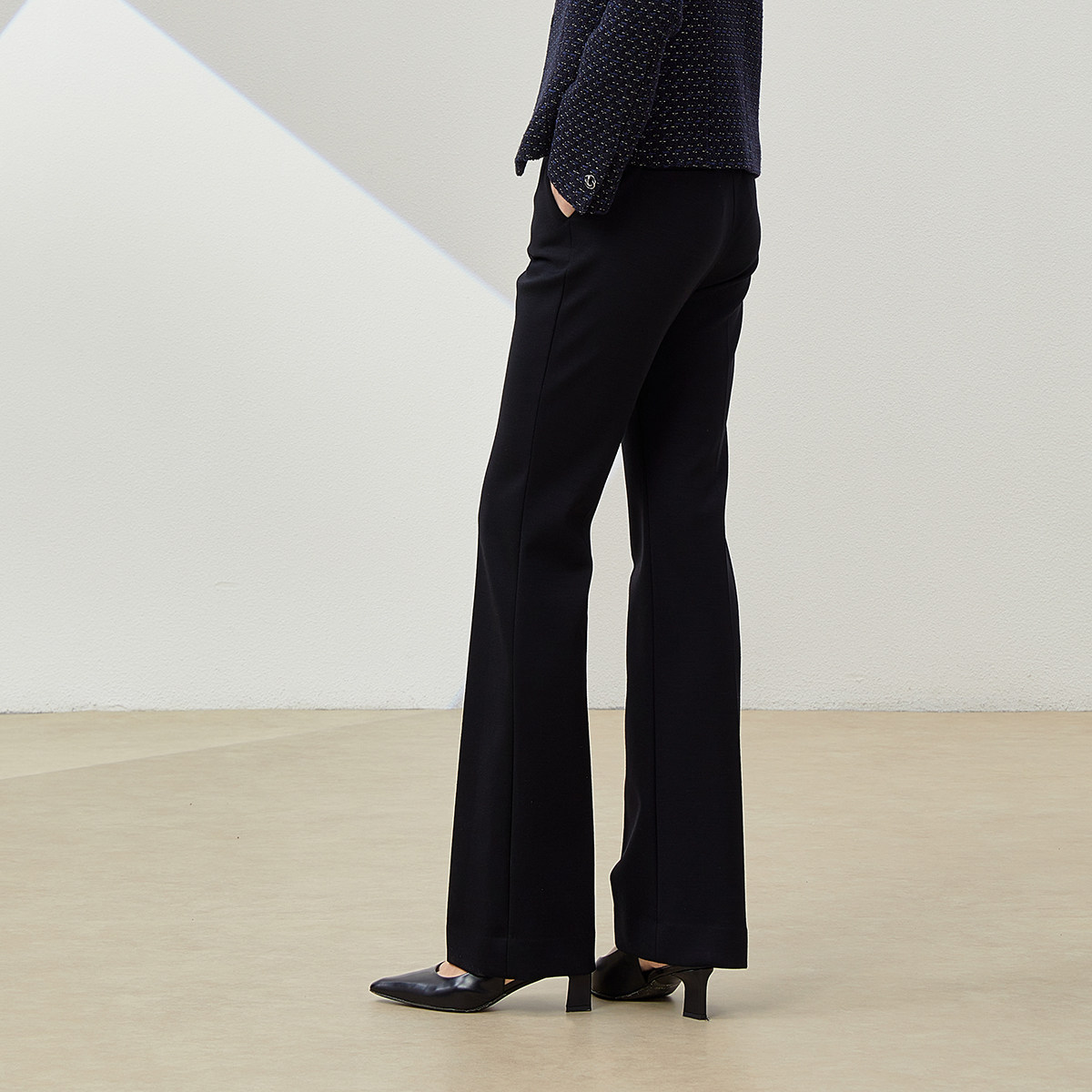 WKZ07038 茉莉雅集 舒适利落四面弹针织羊毛烟管/直筒/微喇/靴裤,淘宝优惠券,粉丝福利购,淘宝优惠卷