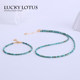 Sugar cube natural Hubei turquoise women's bracelet necklace