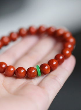 手串入锦翡翠隔珠满肉