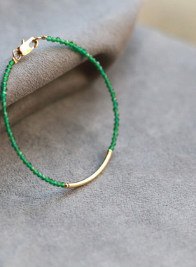 阳春小径刻面玛瑙极细款手链