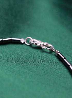 入锦情侣黑胆石水晶原创设计手链