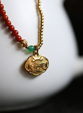 原创设计柿子红南红玛瑙