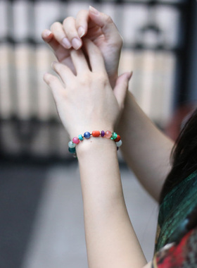 入锦女款多宝水晶设计款手串