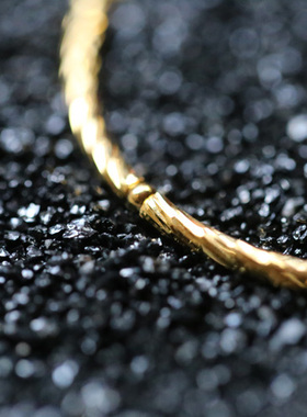 天然手链孔雀石路路通9k金