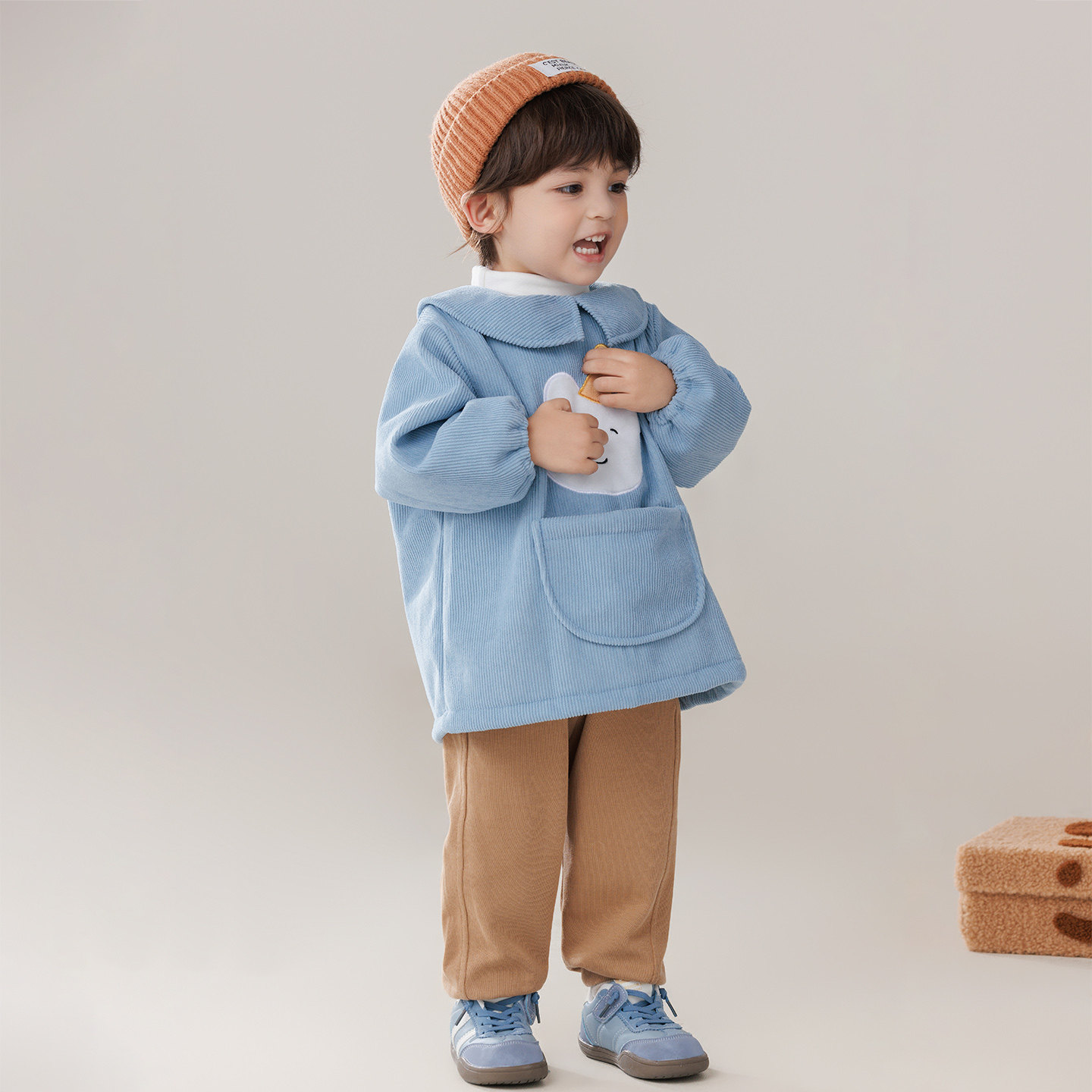 宝宝灯芯绒反穿衣秋冬加厚防脏棉服罩衣婴幼儿吃饭围兜护衣幼儿园,淘宝优惠券,粉丝福利购,淘宝优惠卷