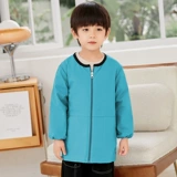 Детский водонепроницаемый нагрудник для мальчиков, пуховик для школьников, лонгслив для еды, фартук