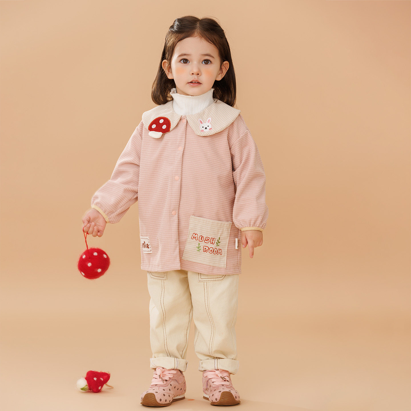 女童罩衣长袖小孩保护羽绒服罩衫宝宝可爱幼儿园防水吃饭衣围兜冬,淘宝优惠券,粉丝福利购,淘宝优惠卷