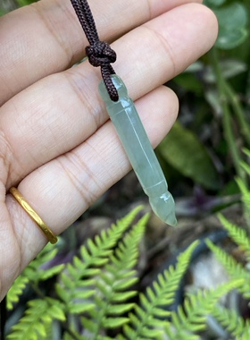 天然A货缅甸翡翠文昌笔吊坠