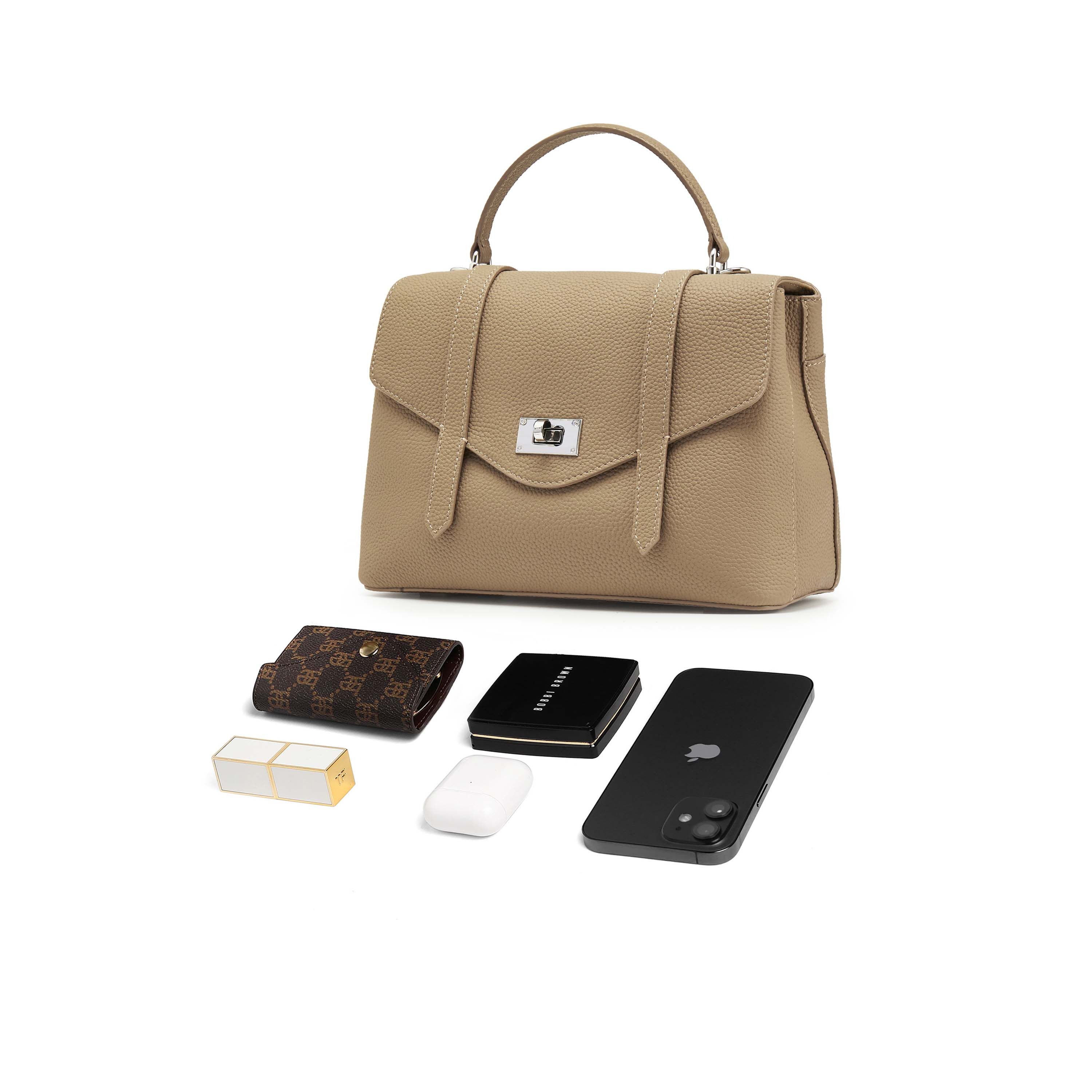 百丽包女2025新款质感通勤牛皮邮差小方包单肩斜挎手提包JY147CX5,淘宝优惠券,粉丝福利购,淘宝优惠卷