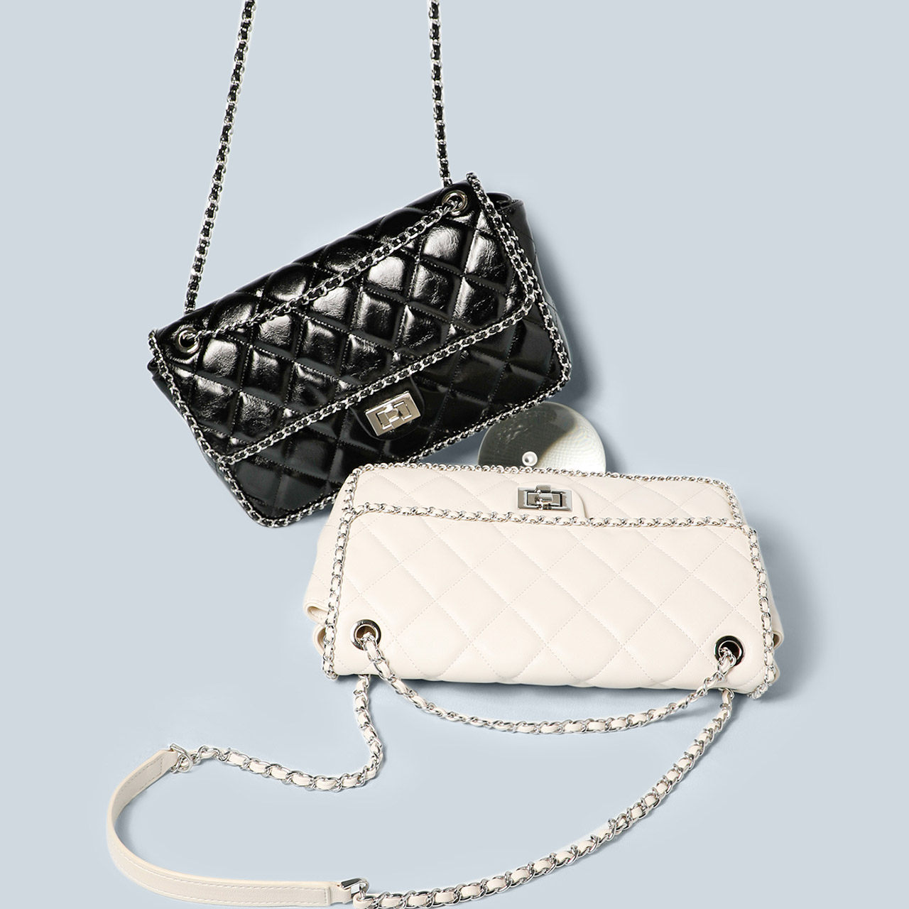 百丽2020秋新款商场同款链条斜挎包 BELLE百丽箱包女士包袋