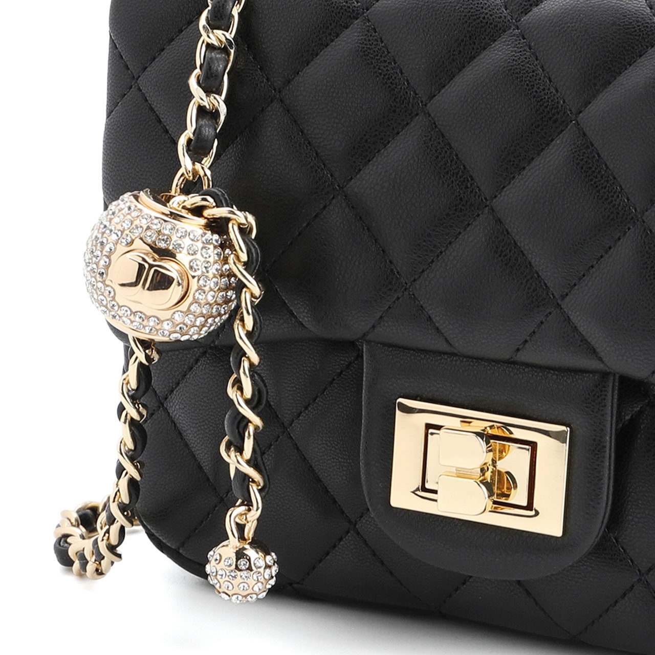 百丽2022女新款小香风粉色高斜挎包 BELLE百丽箱包女士包袋