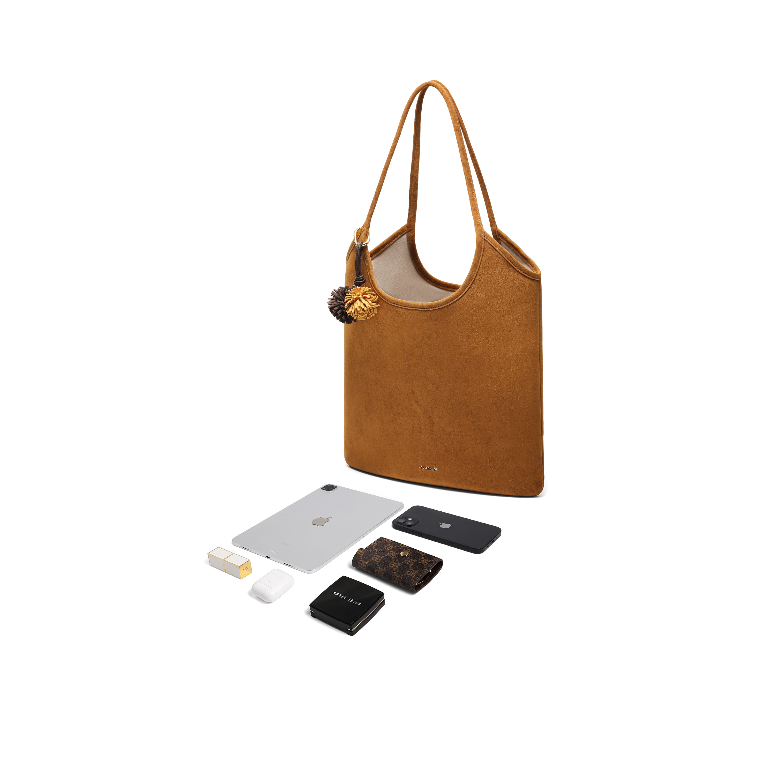 百丽包包女2025秋新时髦miu系复古简约单肩大号托特包BL856CX5,淘宝优惠券,粉丝福利购,淘宝优惠卷