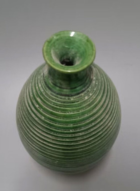 隋代瓷器纺锤瓶古典艺术摆件花器