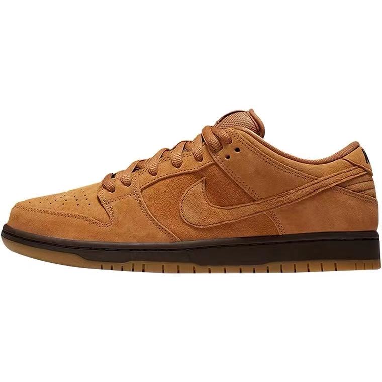 Nike SB Dunk Low Pro 摩卡 小麦 麂皮 休闲运动滑板鞋BQ6817-204 - 图3